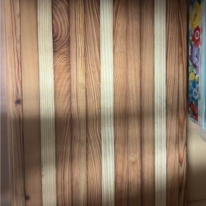 Wooden Striped Cutting Board